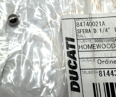 84740021A NEW OEM DUCATI BALL