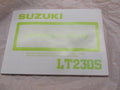SUZUKI 1989 LT230S   OEM OWNERS MANUAL
