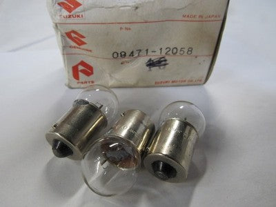 NOS Suzuki DR650 DR350 GSX-R750 GSX-R1100 Bulb 09471-12058 SOLD AS 3