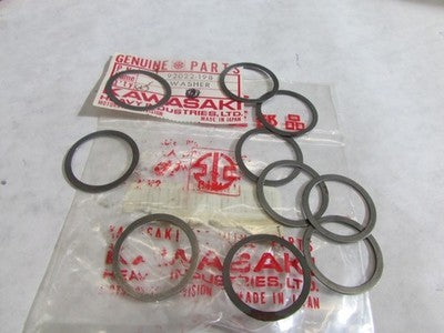 NOS NEW OEM KAWASAKI KX420 F11 KT250 KDX400 KDX420 PLAIN WASHER QTY-10 92022-198