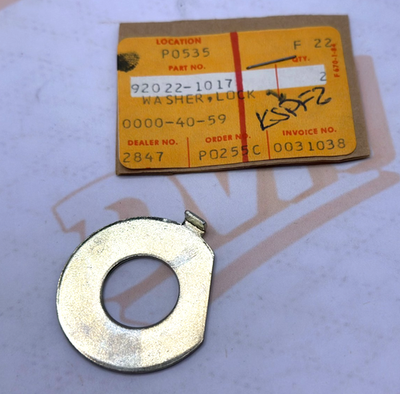 92022-1017 Kawasaki Transmission Lock Washers (set of 2) for KL250 KLR250 KZ200