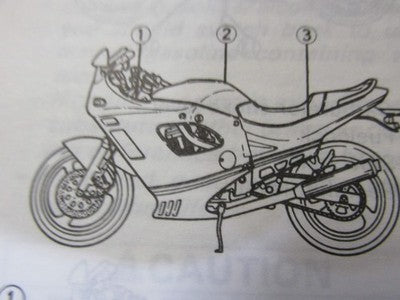 1993 GSX600F  OEM Factory Owners Manual    KATANA 600