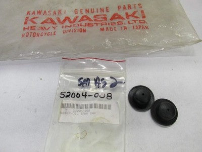 NOS Kawasaki KV75 MT1 Oil Tank Cap Rubber PART# 52004-008 LOT OF 2 FREE SHIPPING