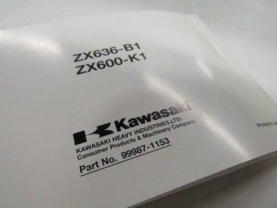 003 KAWASAKI NINJA ZX-6RR (ZX600-K1) OWNERS MANUAL