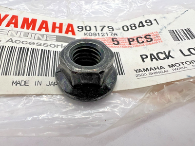 New OEM Yamaha 90179-08491-00 Special Shape Nut NOS