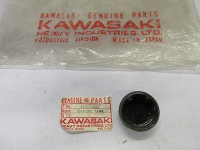 1967-74 KAWASAKI F3 F4 C2SS C2TR G3SS G3TR OIL TANK CAP NOS OEM 52003-002