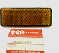 Suzuki NOS OEM Reflector 35950-24A00 Amber Black
