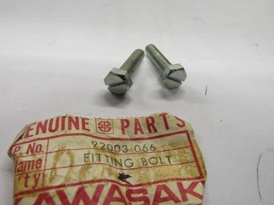 NOS Genuine Kawasaki F6 125, F7 175 Air Cleaner Fit Bolt OEM 92003-066 SOLD AS 2