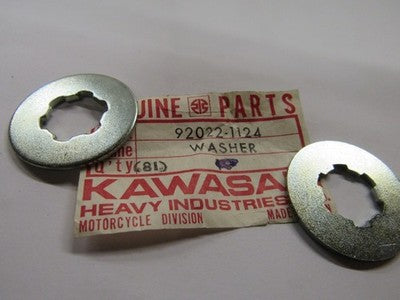 NOS NEW OEM FACTORY KAWASAKI 1979-1987 1985-87 KX125 LOCK WASHER   SOLD AS 2