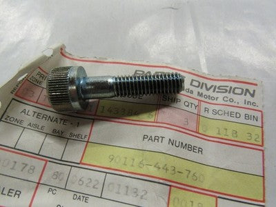 NOS Honda 1986-1987 CMX450 Socket Bolt (8X35) 90116-443-760