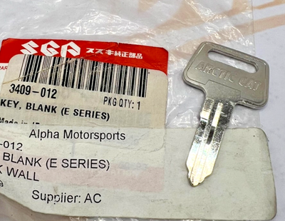 3409-012 SUZUKIArcticCatBlankIgnition Key (E Series) for 250 300 400 500 650 700