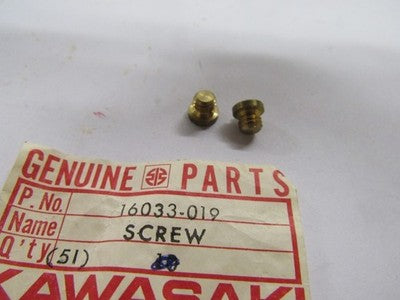 NOS Kawasaki KZ400 KZ 400 1974-1977 Genuine Carburetor Screw Plug OEM 16033-019