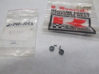NOS Kawasaki EL250 EX250 KLF220 Starter Motor Brush Spring 21040-1053 SOLD AS 2