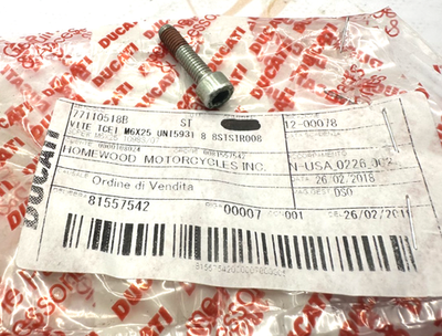 Ducati Screw Part Number - 77110518B