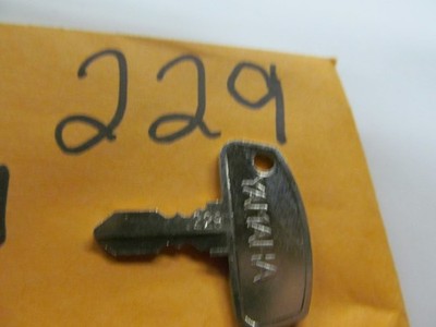 Vintage Yamaha OEM Factory Pre Cut Motorcycle Key # 229