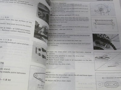 Suzuki OEM 1996 1997  RM85  OWNERS  Service Manual