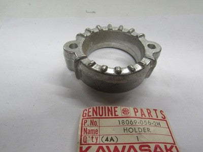 Kawasaki- 1974-1979 KZ400 18069-056-2H HOLDER,EX PIPE,BARREL