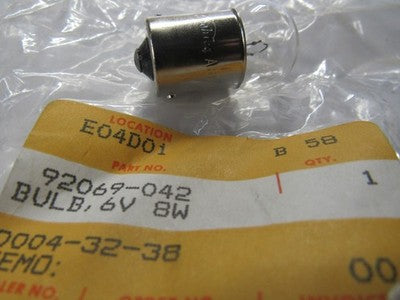 Kawasaki NOS NEW 92069-042 Bulb 6V 8W F5 F6 F7 F8 F9 G3 G4 G5 KV KDX