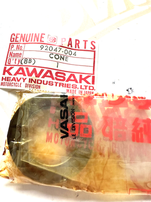 NOS NEW OEM ORIGINAL  92047-004 KAWASAKI F7 KE100 F6 MC1 LOWER BEARING CONE