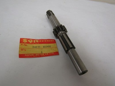 Suzuki RM80   1977    RM50 78-79  DS80-78-96  nos countershaft P.N 24121-46000