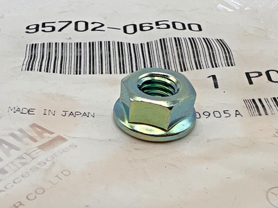 Yamaha NUT, FLANGE 95702-06500-00 OEM NEW