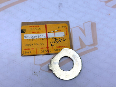 92022-1017 Kawasaki Transmission Lock Washers (set of 2) for KL250 KLR250 KZ200
