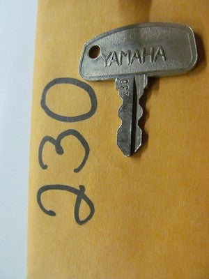 Vintage Yamaha OEM Factory Pre Cut Motorcycle Key # 230