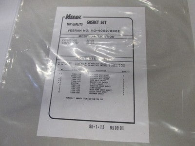 NOS VESRAH  KAWASAKI  KX250 KXT ENGINE GASKET KIT
