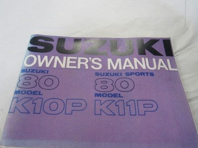 Suzuki K10P K11P OWNERS MANUAL