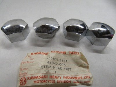 44042-005 NOS Kawasaki Steering Stem Head Nut F3 175 Bushwacker SOLD AS 4
