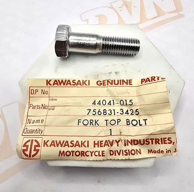 1 NOS Genuine 1968-1969 Kawasaki F3 Factory Front Fork Top Bolt OEM 44041-015