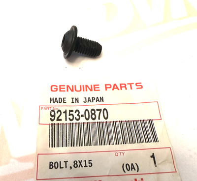 NOS Kawasaki 92153-0870 BOLT, 8X15 Prairie KVF700 Brute Force KVF750 K1027