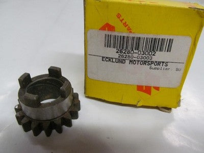 SUZUKI NOS PART 26280-03002 KICK STARTER DRIVEN GEAR K10 K11 K15 M31 TM75 A100