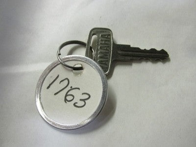 Vintage Yamaha OEM Factory Pre Cut Motorcycle Key # 1763