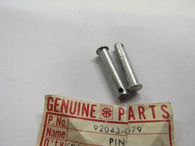 NEW KAWASAKI NOS OEM REAR FOOTREST PIN   92043-079   KLR S1 H1 KZ KE sold as 2