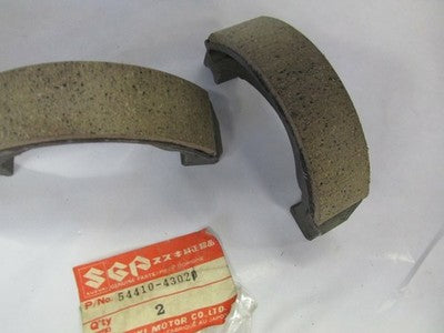 SUZUKI OR50 RM60 RM80 DR100 BRAKE SHOES OEM NOS 54410-43020