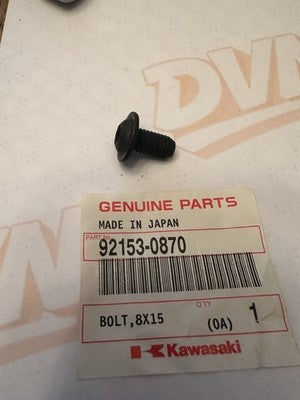 NOS Kawasaki 92153-0870 BOLT, 8X15 Prairie KVF700 Brute Force KVF750 K1027