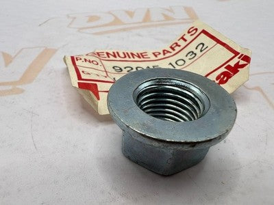 Kawasaki NOS NEW 92015-1032 Flanged Nut 14mm EL EN EX KDX KSF KXF VN