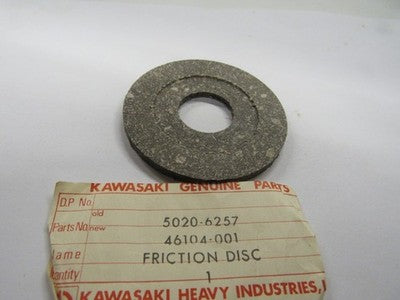 Kawasaki NOS NEW 46104-001 Steering Damper Friction Disc A1 A7 A1SS A7SS Avenger