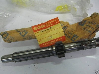 Suzuki T20 TC250 nos counter shaft 1966-68 24121-11000 X6  SUPER6