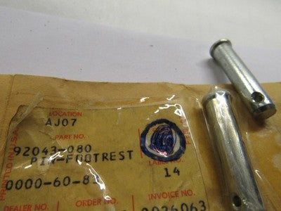 NOS Genuine Kawasaki H1 Z1 KZ1300 KZ1000 FOOTREST BAR FITTING PIN OEM  sold as 2