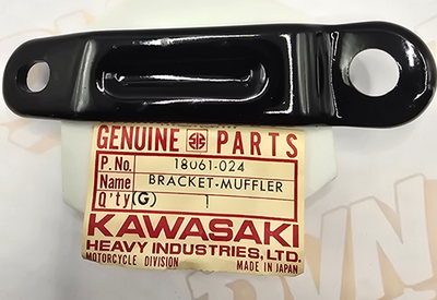 Kawasaki NOS NEW OEM 18061-024 Rear Muffler Bracket G3 G3SS G3TR Bushmaster 90