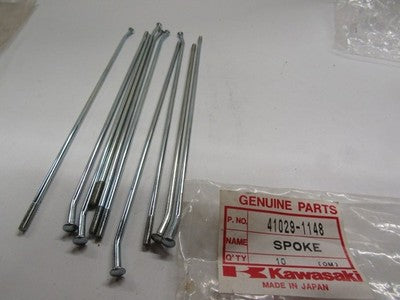 NOS OEM Kawasaki Inner Front Spoke KX80 KX1100 1987-1997 41029-1148