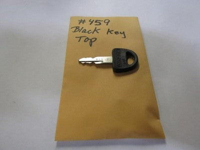 50Vintage Suzuki  OEM Factory Pre Cut Motorcycle Key # 459  black top