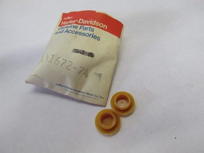 2 NOS Harley Davidson Lining Inspection Hole Plug OEM 41672-74 XLH XLCH AMF