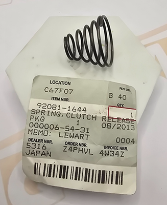 New Original OEM Kawasaki 92081-1644 Spring Clutch Release