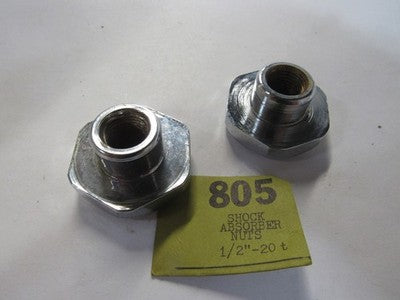 Harley Davidson shock absorber nuts 1 2" x 20   805 SOLD AS PAIR