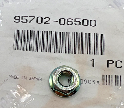 Yamaha NUT, FLANGE 95702-06500-00 OEM NEW