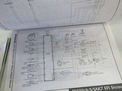 Suzuki Factory Wiring Diagrams Manual genuine factory manual  2007
