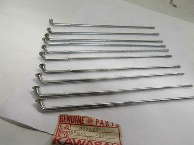 NOS Kawasaki Front Inner Spoke Assembly  (10) F11 F11M 1973-75 PART# 41027-051